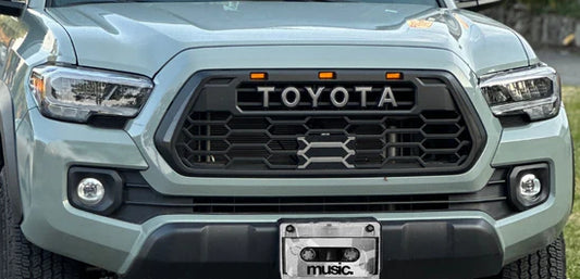 Toyota Tacoma 2016-2023 V2 TRD Pro Style Front Grille + Raptor LED Lights