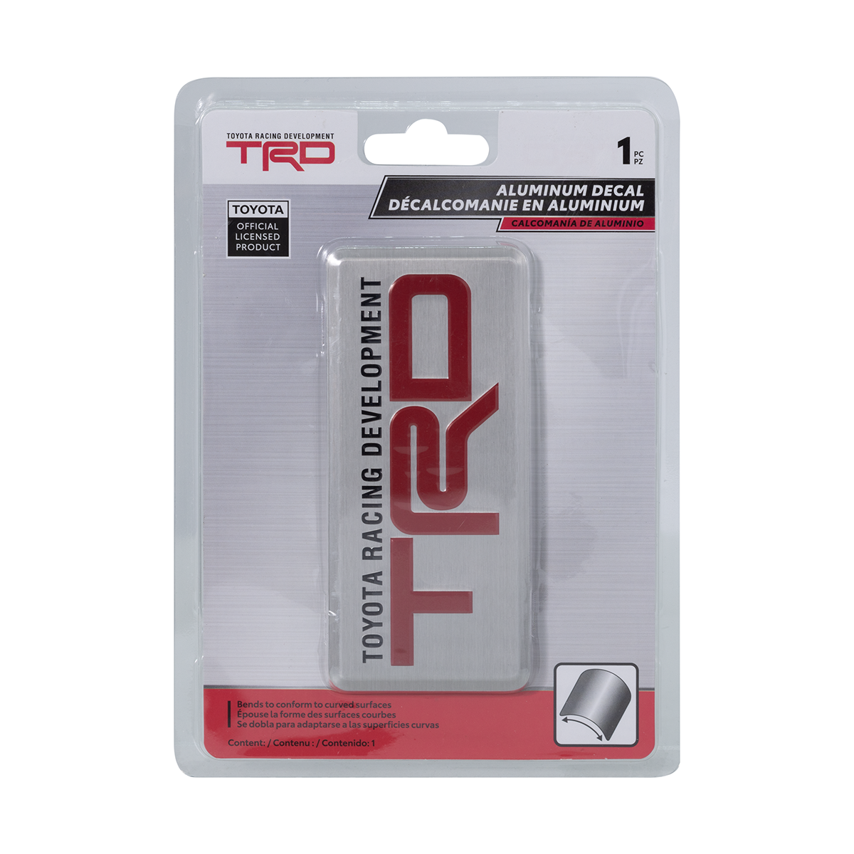 Toyota TRD Aluminum Decal