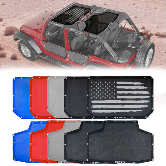 Sun Shade Cover for Jeep Wrangler JK Unlimited 4-Door 2007–2018