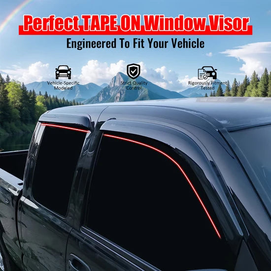 Window Visor for Chevy Silverado GMC Sierra Extended Cab 1999-2006 Acrylic