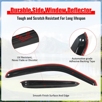 Window Visor for Chevy Silverado GMC Sierra Extended Cab 1999-2006 Acrylic