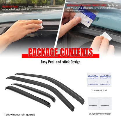 Window Visor for Chevy Silverado GMC Sierra Extended Cab 1999-2006 Acrylic