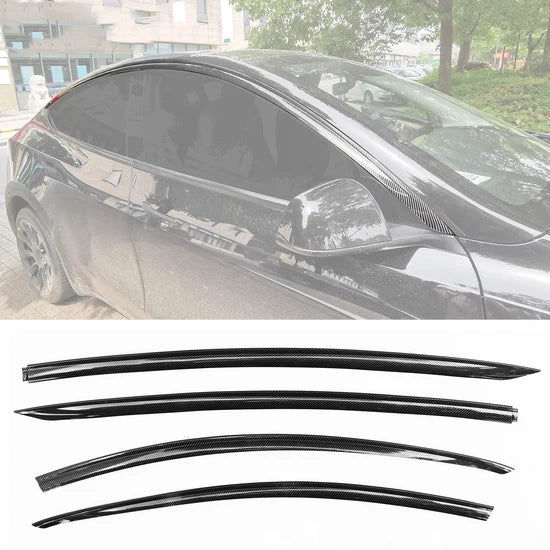 Window Visors for Tesla Model Y 2020-2025 ABS 4PCS