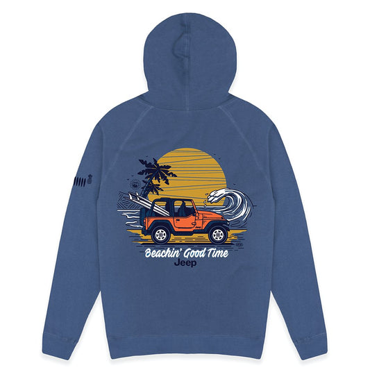 Hoodie – Men’s Jeep® Beachin’ Zip French Terry – Slate Blue