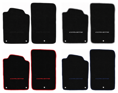 1997–2004 Chevrolet Corvette C5 Premium 18 oz Carpet Floor Mats – Licensed Logos