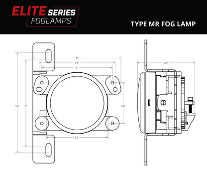 Elite Series Fog Lamps for 2018-2025 Jeep JL Wrangler (pair)