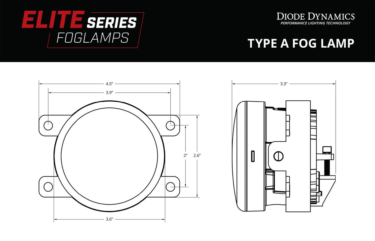 Elite Series Fog Lamps for 2021-2025 Ford Bronco (pair)