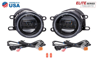 Elite Series LED Fog Lamps for 2012-2023 Toyota Tacoma – White or Yellow Output | Amber Backlight | SAE Legal | Plug & Play
