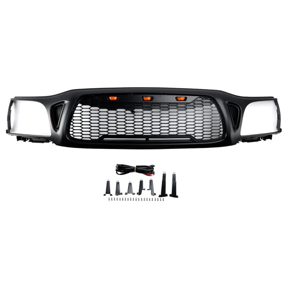 Aftermarket Honeycomb Black Front Bumper Grille for Toyota Tacoma 2001–2004