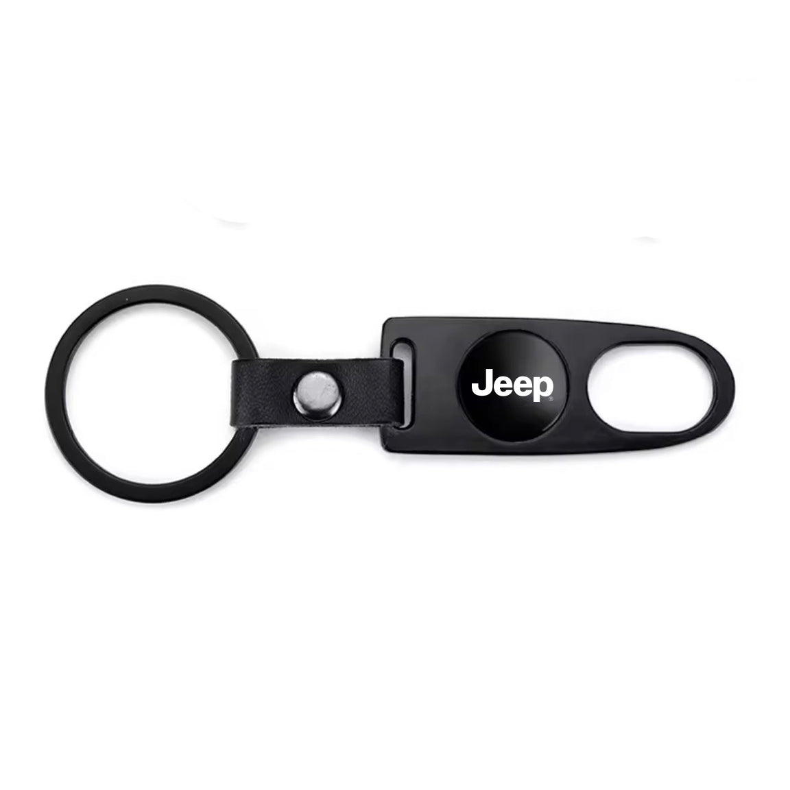 Jeep Black Keychain & Tire Valve Cap Set Zinc Alloy Black Caps Kit