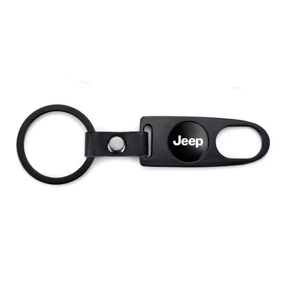 Jeep Black Keychain & Tire Valve Cap Set Zinc Alloy Black Caps Kit