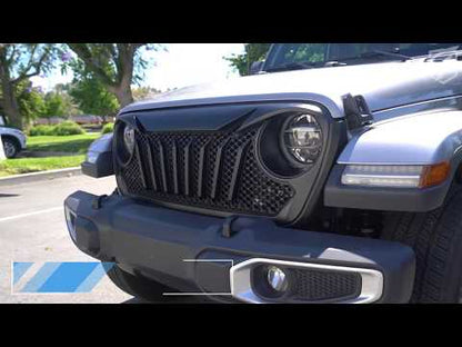Replacement Grille for 2018+ Jeep Wrangler JL/JT | Diamondback Series