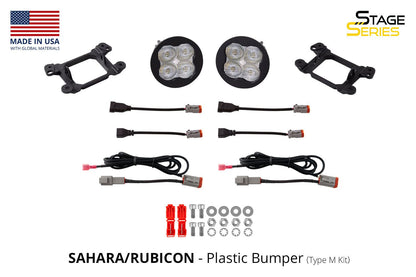 SS3 LED Fog Light Kit for 2018-2025 Jeep JL Wrangler
