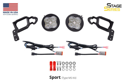 SS3 LED Fog Light Kit for 2018-2025 Jeep JL Wrangler