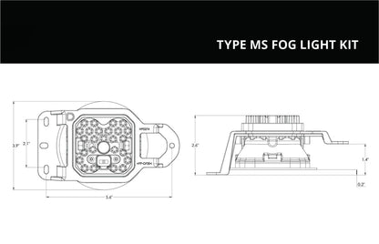 SS3 LED Fog Light Kit for 2018-2025 Jeep JL Wrangler