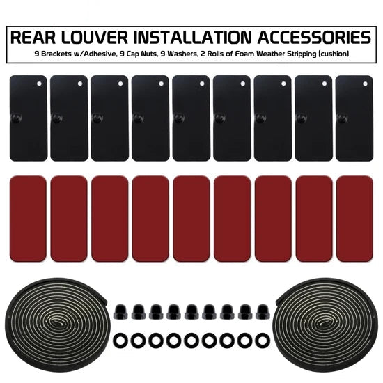 Rear Window Scoop Louver Cover for Nissan 370Z Coupe 2009-2020 IKON Style