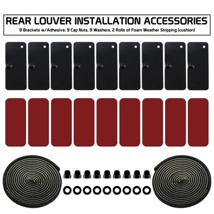 Rear Window Scoop Louver Cover for Nissan 370Z Coupe 2009-2020 IKON Style