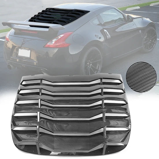 Rear Window Scoop Louver Cover for Nissan 370Z Coupe 2009-2020 IKON Style