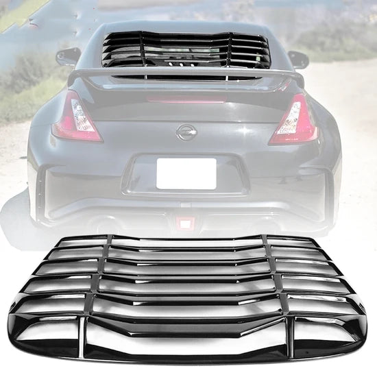 Rear Window Scoop Louver Cover for Nissan 370Z Coupe 2009-2020 IKON Style