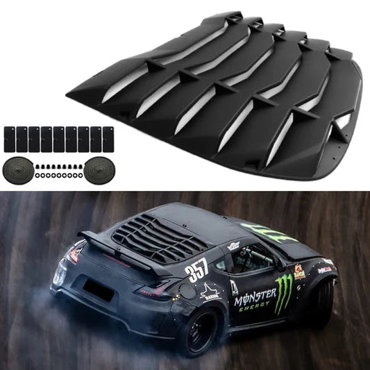 2009-2020 Nissan 370Z Coupe Rear Window Scoop Louver Cover IKON Style