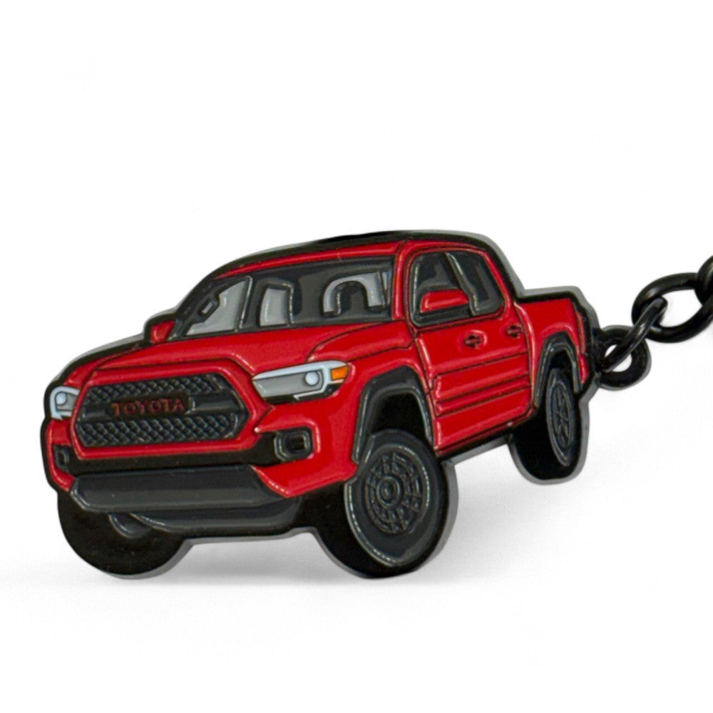 Tacoma Keychain 2016 2023 3rd Gen Metal Enamel Key Chain Truck Accessory